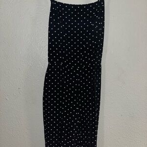 Old Navy Black and White Midi Pencil Jumpsuit